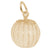 Pumpkin Charm in Yellow Gold Plated