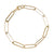 Paperclip Bracelet – Large Charm Bracelet in Gold Plated
