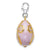 Gold-Plated Swarovski Element Pink Egg Charm in Sterling Silver