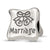 Love Marriage Family Trilogy Charm Bead in Sterling Silver