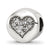 Swarovski Elements Apr-Love Charm Bead in Sterling Silver