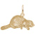Beaver Charm in Yellow Gold Plated