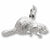 Beaver charm in Sterling Silver hide-image