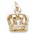 Crown charm in Yellow Gold Plated hide-image