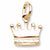 Crown charm in Yellow Gold Plated hide-image