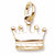 Crown charm in Yellow Gold Plated hide-image