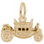 Royal Carriage Charm In Yellow Gold