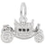 Royal Carriage Charm In Sterling Silver