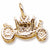 Royal Carriage Charm in 10k Yellow Gold hide-image