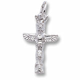Totem Pole Banff charm in Sterling Silver