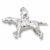 Pointer Dog charm in 14K White Gold hide-image