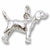 Beagle Dog charm in Sterling Silver hide-image