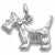 Scottie Dog charm in Sterling Silver hide-image