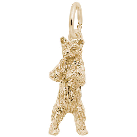 Bear Charm in Yellow Gold Plated