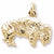Buffalo charm in Yellow Gold Plated hide-image