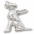 Terrier Dog charm in Sterling Silver hide-image