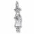 Graduation charm in 14K White Gold hide-image