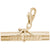 Diploma Charm In Yellow Gold