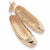 Ballet Shoes charm in Yellow Gold Plated hide-image