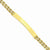 14K Yellow Gold Two Strand Rope Id Bracelet