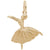 Ballet Dancer Charm in Yellow Gold Plated