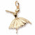 Ballet Dancer charm in Yellow Gold Plated hide-image