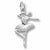 Ballet Dancer charm in 14K White Gold hide-image