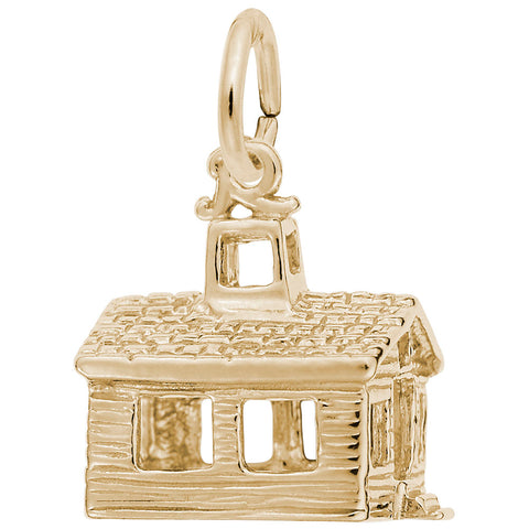 School Charm in Yellow Gold Plated