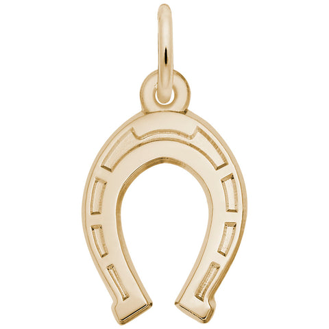 Horseshoe Charm in Yellow Gold Plated