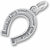 Horseshoe charm in Sterling Silver hide-image