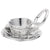 Cup And Saucer Charm In 14K White Gold