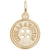 Cute As A Button Charm in Yellow Gold Plated