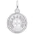 Cute As A Button Charm In 14K White Gold