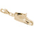 Baby Shoe Charm in Yellow Gold Plated