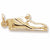 Baby Shoe charm in Yellow Gold Plated hide-image