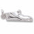 Baby Shoe charm in 14K White Gold hide-image