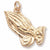 Praying Hands Charm in 10k Yellow Gold hide-image