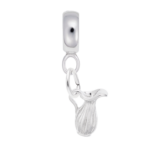 Pitcher Charm Dangle Bead In Sterling Silver