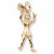 Cheerleader charm in Yellow Gold Plated hide-image