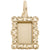 Frame Charm in Yellow Gold Plated