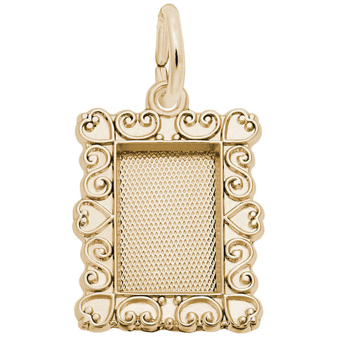 Frame Charm In Yellow Gold