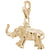 Elephant Charm in Yellow Gold Plated