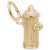 Hydrant Charm In Yellow Gold
