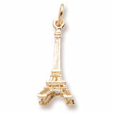 Eiffel Tower Charm in 10k Yellow Gold