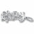 Music Staff charm in Sterling Silver hide-image