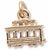 Cable Car charm in Yellow Gold Plated hide-image