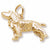 Springer Spaniel charm in Yellow Gold Plated hide-image