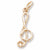 Treble Clef charm in Yellow Gold Plated hide-image