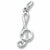 Treble Clef charm in 14K White Gold hide-image