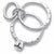 Wedding Rings charm in Sterling Silver hide-image